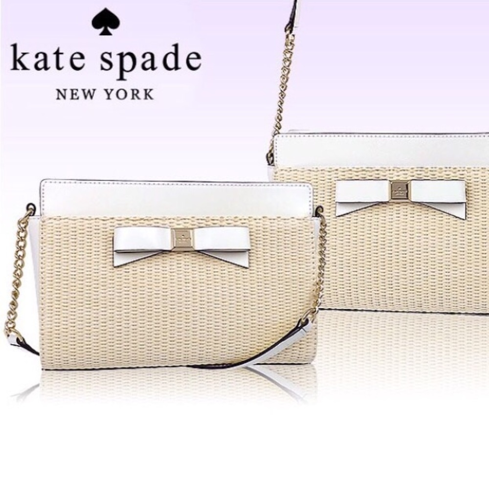 Kate Spade Montford Angelica Straw Crossbody Bag